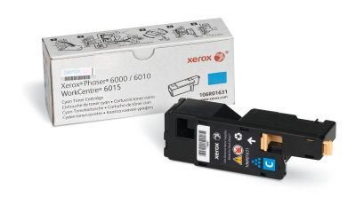Принт-картридж Phaser 6000/6010/WC 6015 (цвет: голубой) [ресурс: 1 000 стр.] [артикул: 106R01631] /оригинальный/