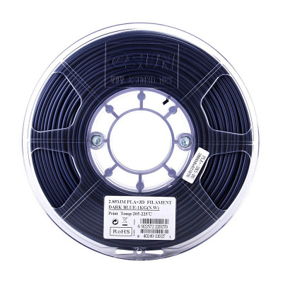 Проволока PLA+ ESUN для печати на 3D-принтерах (диаметр нити: 1,75 мм, вес катушки: 1 кг, цвет: темно-синий) Проволока PLA+ ESUN для печати на 3D-принтерах (диаметр нити: 1,75 мм, вес катушки: 1 кг, цвет: темно-синий)