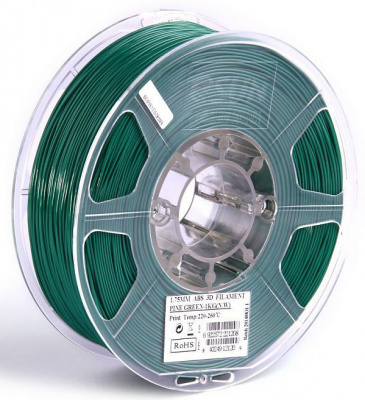 Проволока ABS+ ESUN для печати на 3D-принтерах (диаметр нити: 1,75 мм, вес катушки: 1 кг, цвет: темно-зеленый) Проволока ABS+ ESUN для печати на 3D-принтерах (диаметр нити: 1,75 мм, вес катушки: 1 кг, цвет: темно-зеленый)