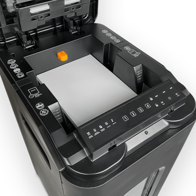 Уничтожитель (шредер) бумаги ГЕЛЕОС АП 55-4 с автоподачиком (размер частицы 3,9х12 мм)